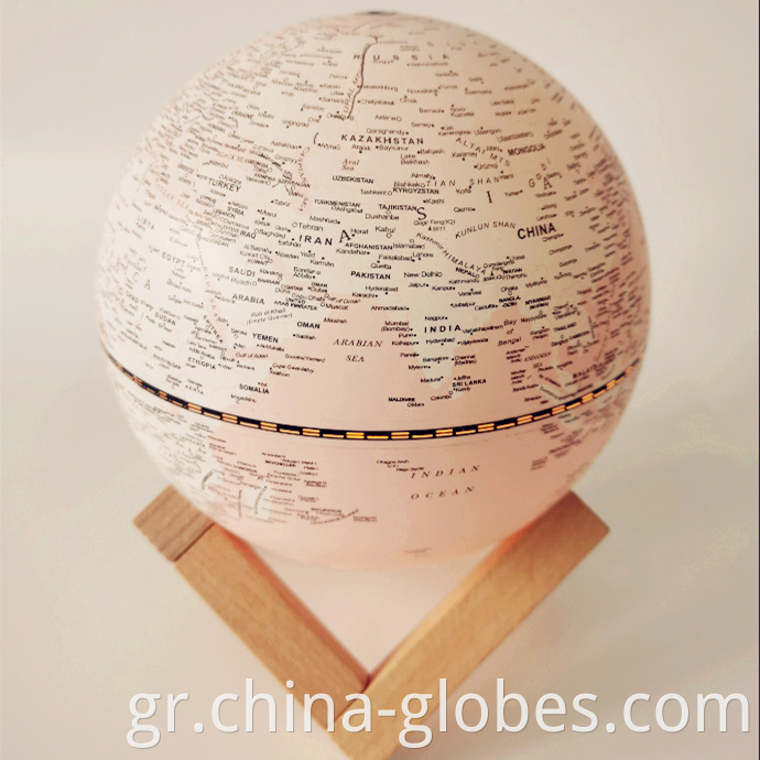 pink world globe light